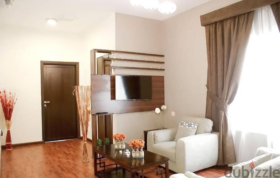 One Bedroom Apartment fully furnished (a king bed or twin bed) 2