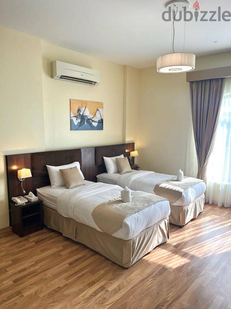 One Bedroom Apartment fully furnished (a king bed or twin bed) 10