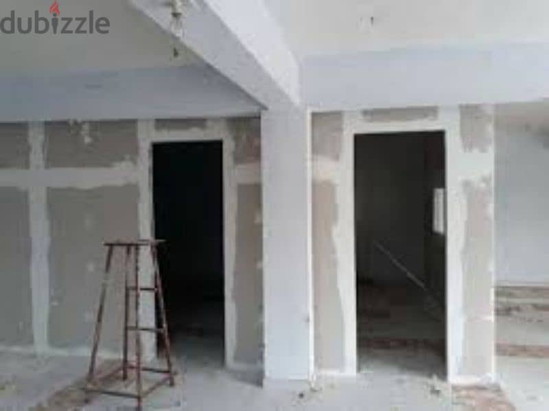 house gypsum board partition and painting services 1