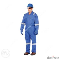 100% CottON CovErALL wITH rEFlecTIVe sTrIPEs- 260 GSM