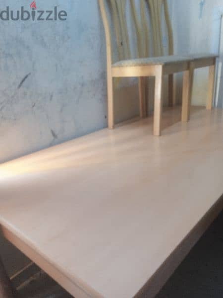 big dining table with 2 chair. 91141156 no 2