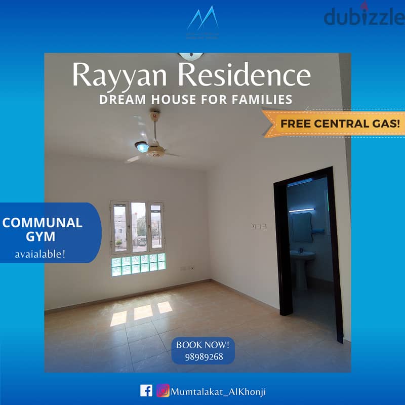 Spacious 1BHK with FREE CENTRAL GAS near AlKhuwar Square 2
