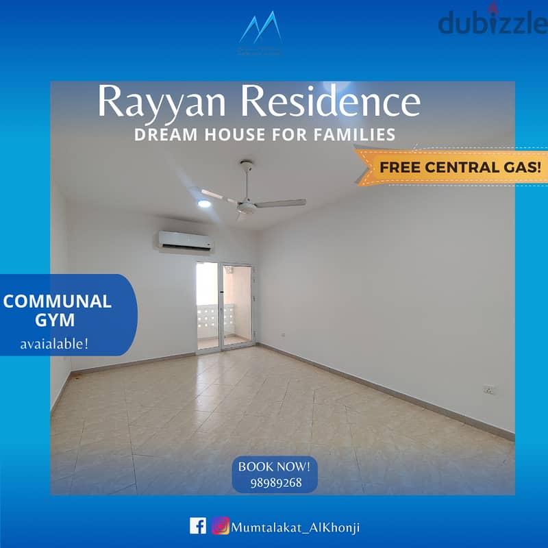 Spacious 1BHK with FREE CENTRAL GAS near AlKhuwar Square 4