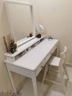 dressing table + chair + mirror from IKEA Tyssedal