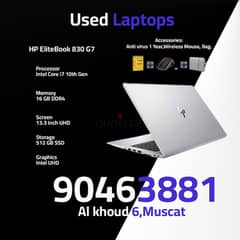 HP EliteBook 830 G7/ i7 10th Gen/16 GB/512 SSD/13.3 inch screen. 0