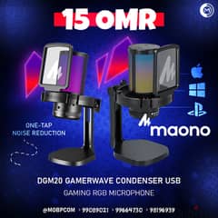 Maono DGM20 GamerWave Black Gaming Mic - مايك جيمينج ممتاز ! 0
