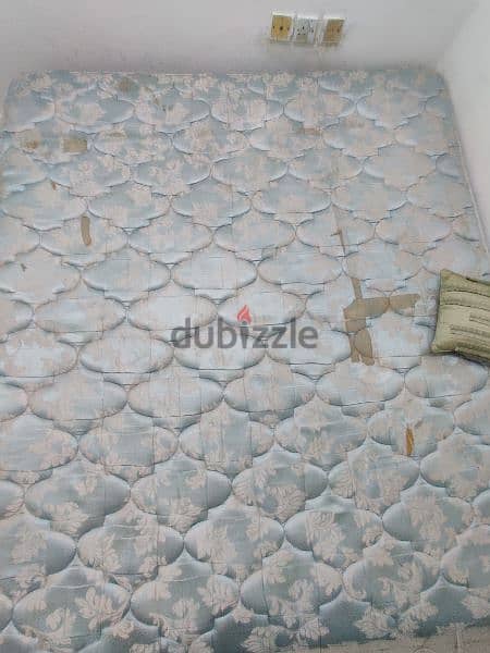 Spring mattress (king size) with bed 1