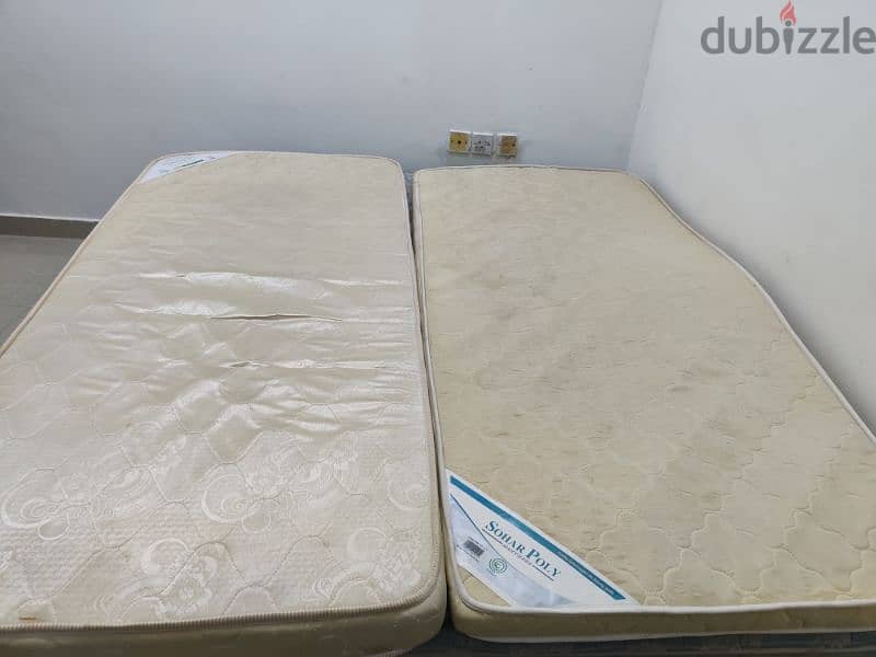 Spring mattress (king size) with bed 2