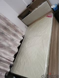 Brand new Single large bed with mattress with drawer at bottom