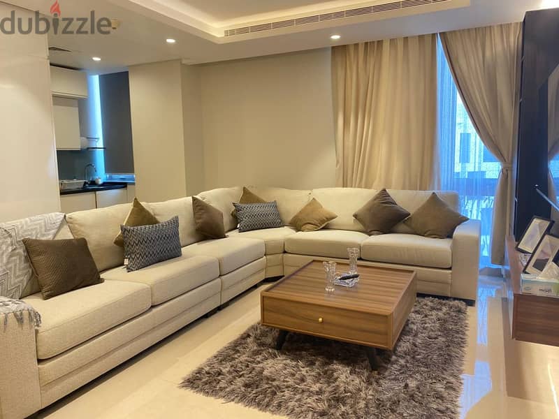 1 BHK furnished luxury apartment for rent in Muscat Grand Mall 1