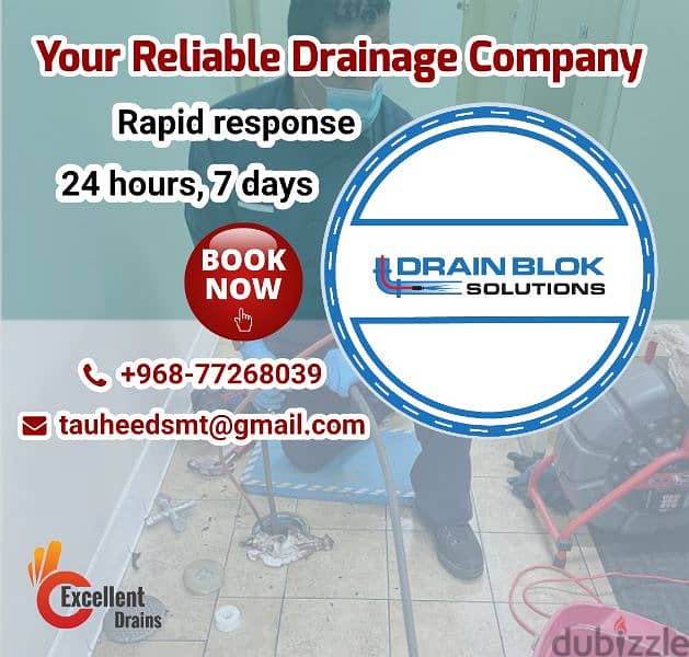 24 hour drain unblocking | clean blocked drain | Muscat near by 4