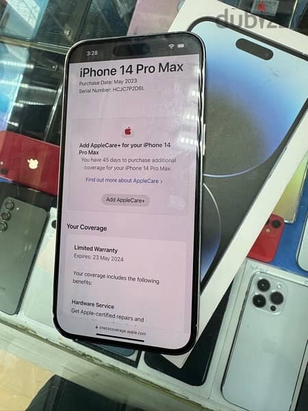 iPhone 14 Pro Max 256GB white colour battery health 93% - Mobile