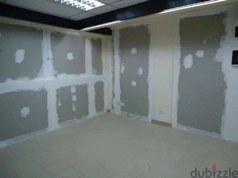house office gypsum board partition and painting 0
