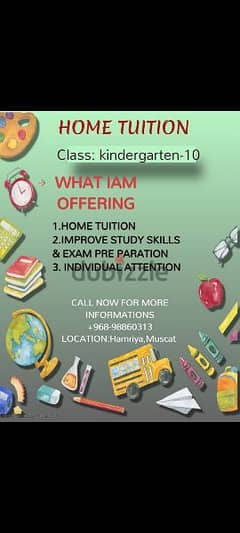 Tuitions available