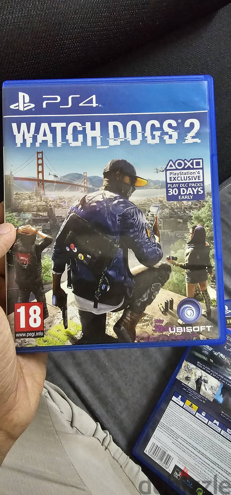 Ps4  battlefield 5 and watch dogs 2 gaming cd 2