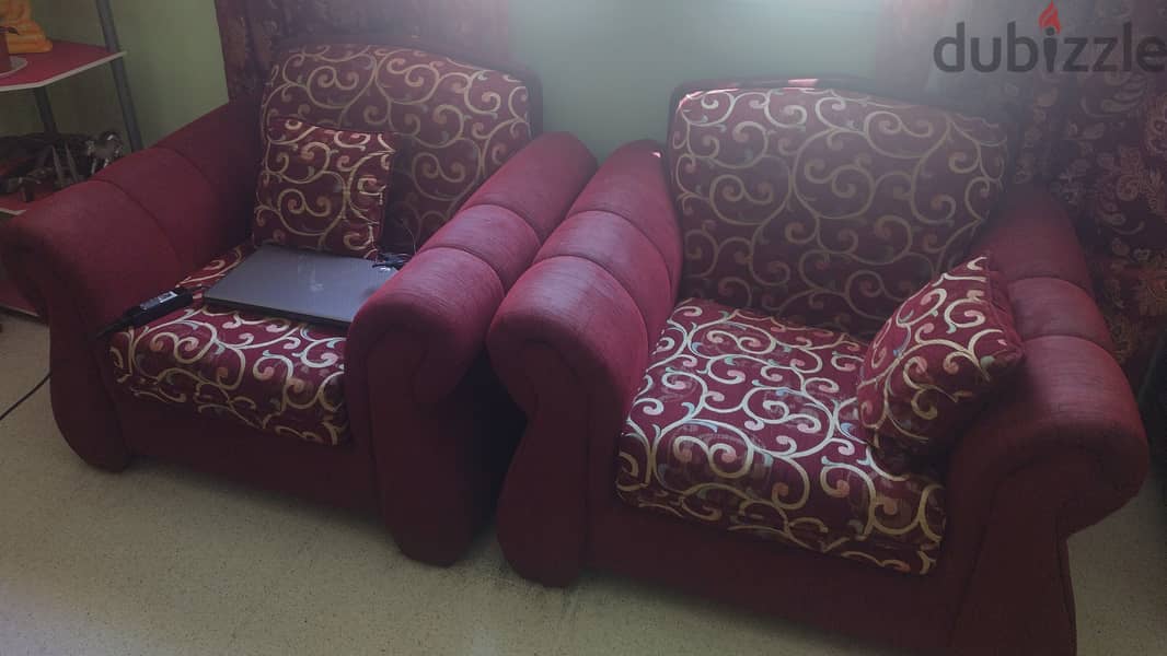 Sofa set 3+1+1 very good condition 2