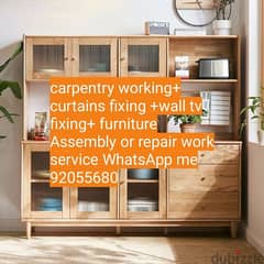 carpenter/furniture,IKEA fix repair/curtain,TV fix in wall/drilling 0