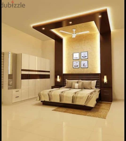 gypsum partition, design painting,light fixing,painting 76700788 1
