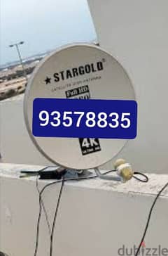Satellite dish fixing Airtel ArabSet Nileset DishTv install .