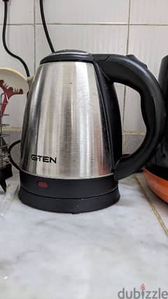 electric kettle and drinking glass set 0