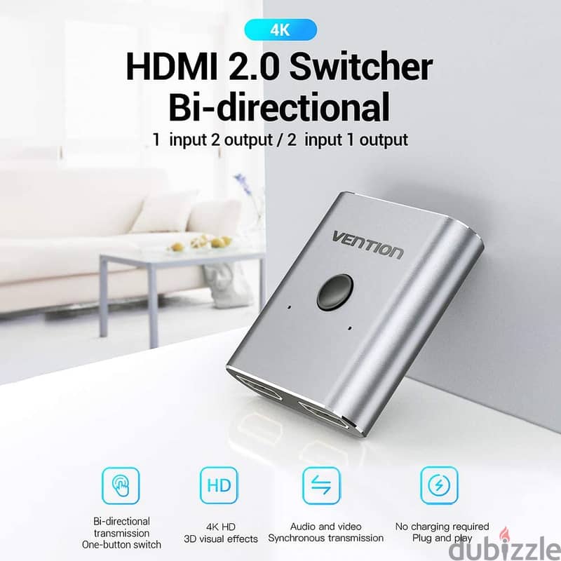Vention hdmi bi-direction switcher splitter (Brand-New-Stock!) 1