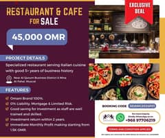 Italian Restaurant & Café for Sale