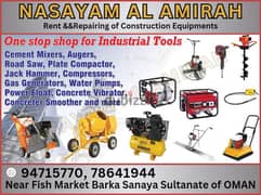 for rent, Reparing & also Spare Parts available. 94715770, 78641944