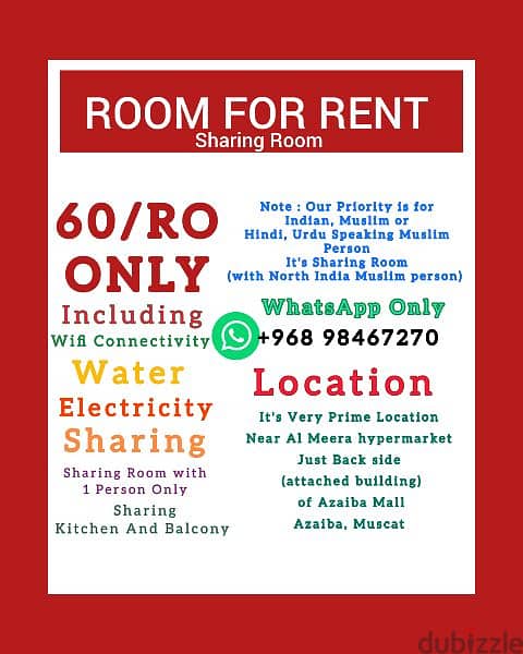 ROOM FOR RENT (Sharing Room) 0