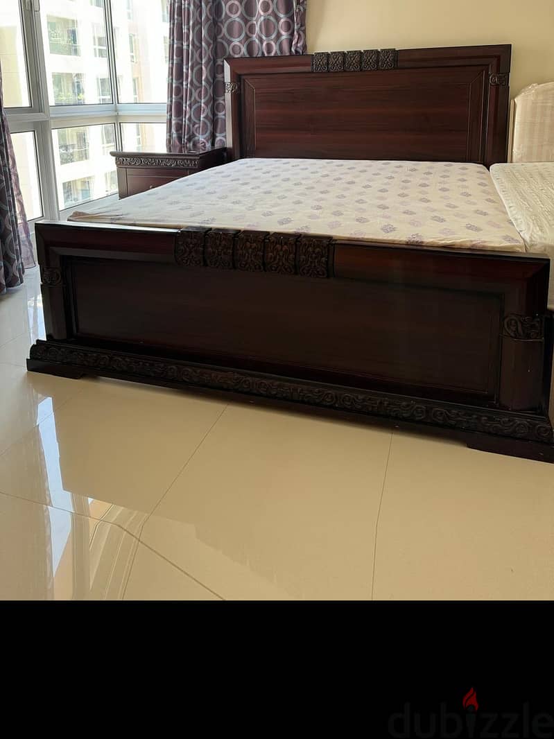 King size bed - 180*200 size  set 2