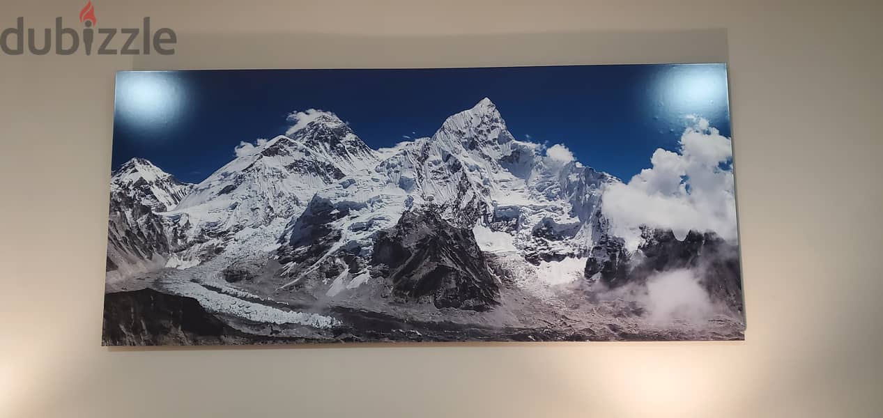 Two Large Photo Prints (1x1.5m, 1x2.3m) Mountain Landscapes 1
