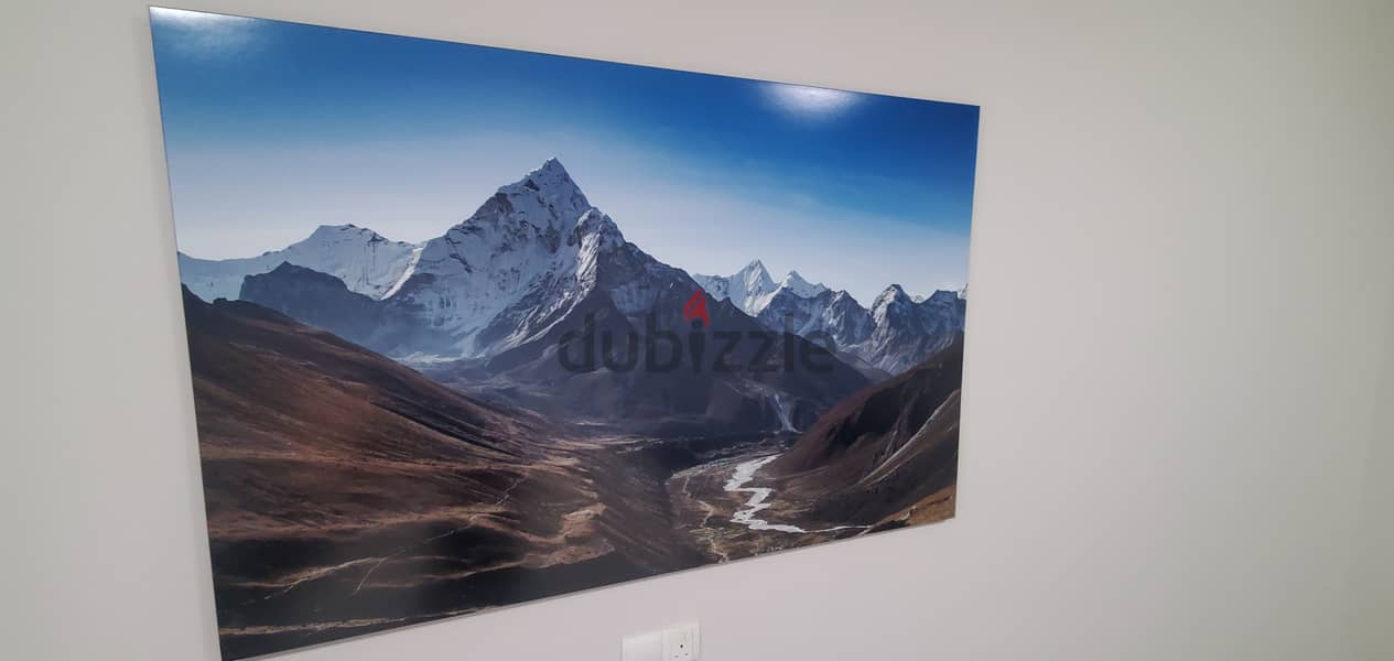 Two Large Photo Prints (1x1.5m, 1x2.3m) Mountain Landscapes 2