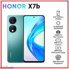 Honor X7B Black colore 256gb 8+8 Ram Brand new with one year warranty