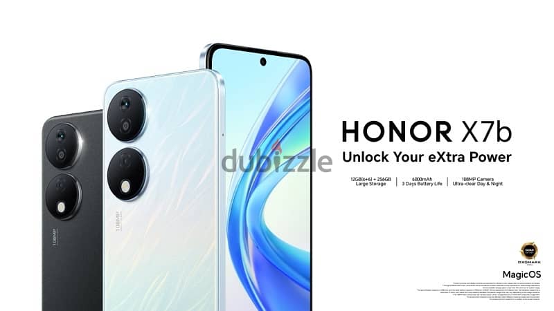Honor X7B Black colore 256gb 8+8 Ram Brand new with one year warranty 1