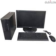 lenovo with monitor CORE i5 RAM 8GB 128 gb ssd and 500 hdd 0