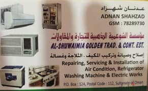 AC fridge electrician plumber cooking washing machine Columbus repai