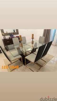 DINING TABLE WITH 6 CHAIRS FOR SALE 0