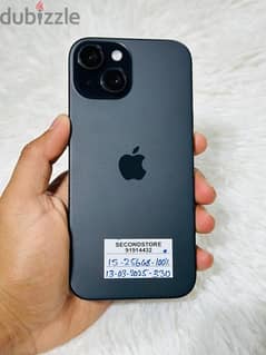 iPhone 15 256GB - 100% battery - 13-03-2025 Apple warranty -good phone