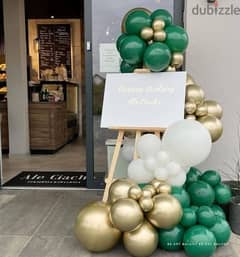 Decoration and balloon arrangement