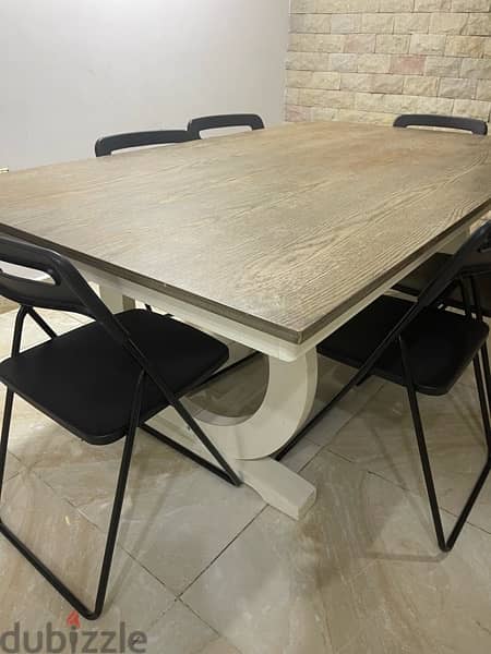 Wooden dining table 2