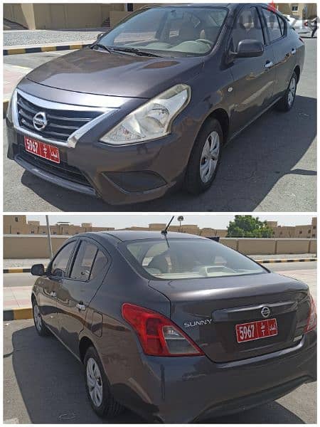 Nissan Sunny for rent monthly and weekly only 2