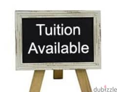 Tutions available 0