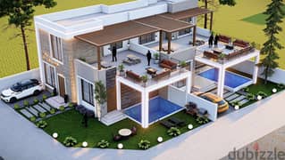 3D DESIGNER EXTERIOR AND INTERIOR WITH construction  WORK 0
