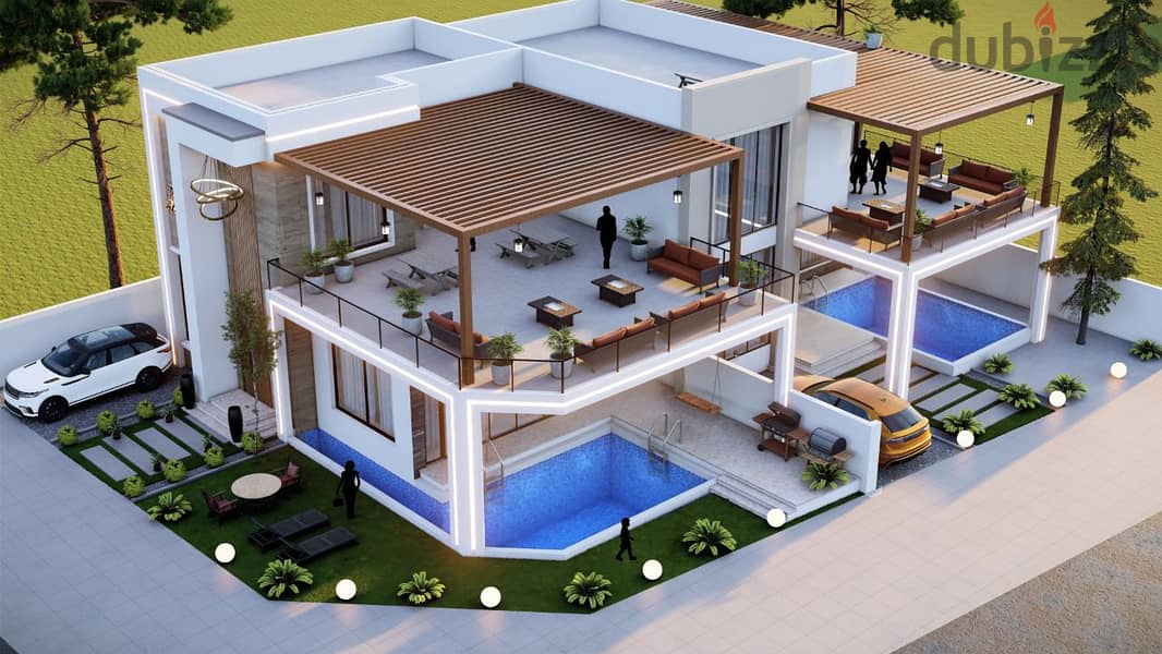 3D DESIGNER EXTERIOR AND INTERIOR WITH construction  WORK 1