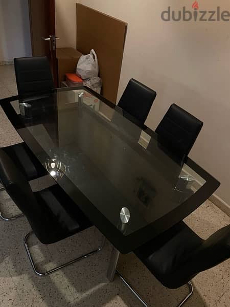 dining table for 6 ( including dining chairs ) 2