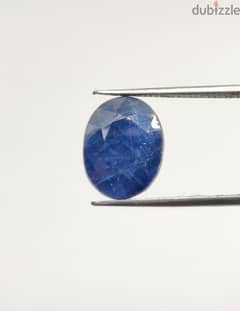 حجر ياقوت زفير أزرق مدغشقري طبيعي natural medagascar blue sapphire 0