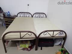 foldable bed with mattresses