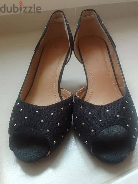Black heels size 39 3
