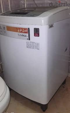 LG top loaded turbo drum 10kg washing machine 0