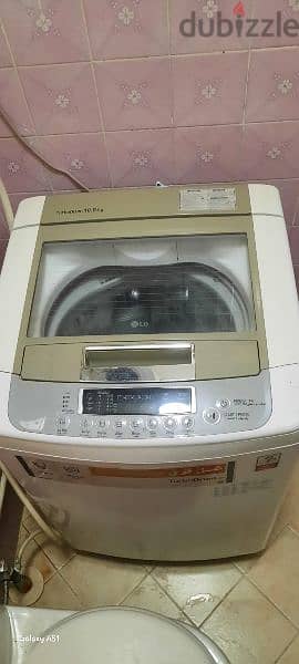 LG top loaded turbo drum 10kg washing machine 1