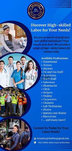 Urgent hiring skilled and non skilled workers